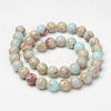 Synthetic Aqua Terra Jasper Beads Strands X-G-P237-02-8mm-2