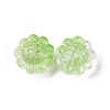 Transparent Spray Painted Glass Beads GLAA-I050-06D-2