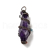 Natural Amethyst Pointed Big Pendants G-G860-03R-01-3