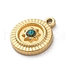 304 Stainless Steel Rhinestone Pendants STAS-M110-18G-3
