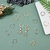 DICOSMETIC 12Pcs 2 Colors 201 Stainless Steel Huggie Hoop Earrings Findings FIND-DC0005-91-4