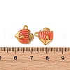 304 Stainless Steel Enamel Pendants STAS-Q363-01C-G-3