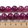 Faceted Natural Dragon Veins Agate Beads Strands X-G-F447-12mm-L02-5