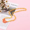 Personalized Opaque Acrylic Cable Chain Necklaces NJEW-JN03432-10-5