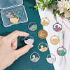 Unicraftale 12Pcs 6 Styles  304 Stainless Steel Pendants STAS-UN0044-60-4