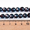 Baking Paint Transparent Glass Beads Strands X-DGLA-A035-T8mm-A10-5