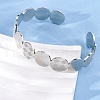 304 Stainless Steel Cuff Bangles BJEW-P355-01P-3