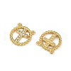 304 Stainless Steel Crystal Rhinestone Pendants STAS-L290-24G-2