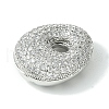 Rack Plating Brass Cubic Zirconia Pendants KK-S378-02P-O-2