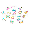 Yilisi 52Pcs 26 Letters 304 Stainless Steel Charms STAS-YS0001-14-4