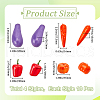 Gorgecraft 40Pcs 4 Styles Foam Artificial Vegetables AJEW-GF0009-58-2