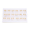 Mother's Day Jewellery Brass Natural Pearl Heart Dangle Stud Earrings PEAR-N020-06Q-4