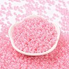 6/0 Opaque Colours Rainbow Plated Round Glass Seed Beads SEED-T006-04D-07-2
