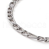 Women' s 304 Stainless Steel Figaro Chains BJEW-JB05841-01-2