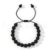 Natural Lava Rock Beads Braided Bead Bracelets for Men FE1044-4