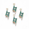 Brass Enamel Charms KK-N232-220-1