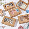 Folding Kraft Paper Mini Cake Boxes CON-WH0106-07-4