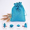 Burlap Packing Pouches Drawstring Bags ABAG-PH0002-13-7