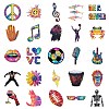 50Pcs Trendy and Cool Themes Paper Stickers STIC-C012-16-5