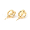 Vortex Brass Stud Earring Findings KK-M270-30G-1