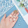   150Pcs 7 Sizes Transparent Glass Cabochons GLAA-PH0002-34-8