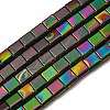 Electroplated Non-magnetic Synthetic Hematite Beads Strands G-C106-A02-06-1