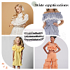 MAYJOYDIY US 5M Polyester Pleated Lace Ribbon OCOR-MA0001-12A-7