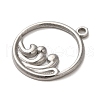 Non-Tarnish 304 Stainless Steel Pendants STAS-R223-15-2