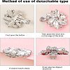 Fingerinspire Alloy Rhinestone Shoe Clip Findings FIND-FG0001-02P-5