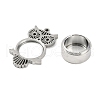 304 Stainless Stee Locket Pendants STAS-S132-10P-01-2