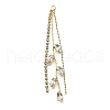 Brass Micro Pave Clear Cubic Zirconia Big Pendants KK-B135-03G-1