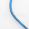 Electroplate Non-Magnetic Synthetic Hematite Column Beads Strands G-J210D-M-3