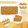 Sparkle Triangle Polyester Lace Ribbons OCOR-WH0090-64A-4