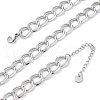 304 Stainless Steel Twisted Chain Necklaces NJEW-R026-31P-4
