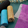 Plastic 24 Rows Rhinestone Mesh Wrap Roll AJEW-TA0001-09-5