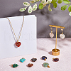 SUPERFINDINGS 10Pcs 10 Styles Natural & Synthetic Mixed Gemstone Pendants G-FH0002-26-4