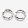Tarnish Resistant 304 Stainless Steel Split Key Rings STAS-F041-36-1