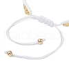 2Pcs Shell Bead & Glass Seed Braided Bead Bracelets BJEW-MZ00138-5
