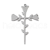 Non-Tarnish 304 Stainless Steel Pendants STAS-B062-11P-1