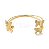 304 Stainless Steel Double-Layer Cuff Bangles BJEW-C095-01G-2