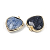 Natural Dumortierite Pendants G-K347-10G-07-2