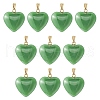 Imitation Jade Glass Pendants GLAA-YW0003-01A-1