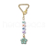 Valentine's Day Alloy Enamel & Acrylic Pendant Decorations HJEW-JM01837-S-2
