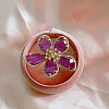 Alloy & Rhinestone/Synthetic Quartz Cuff Rings FS-WGD97BC-06-1