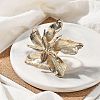 Flower Alloy Adjustable Rings for Women RJEW-B108-01KCG-3