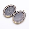 Brass Locket Pendants ECF133-1AB-2