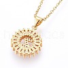 304 Stainless Steel Initial Pendant Necklaces NJEW-H486-30G-Z-2