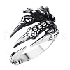 Dragon Claw Alloy Adjustable Cuff Rings for Men FS-WG918E1-01-4
