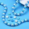 Handmade Polymer Clay Beads Strands CLAY-N008-008T-5