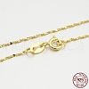 925 Sterling Silver Chain Necklaces STER-M086-05A-G-4